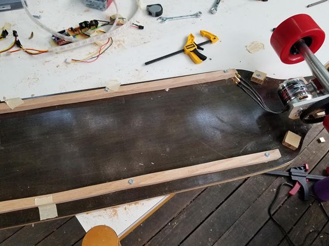 Longboard with better light fixtures