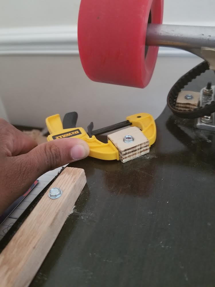 Twisting a block of wood to orientation